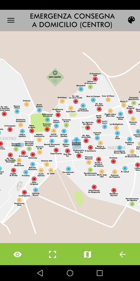 mappa emergenza centro