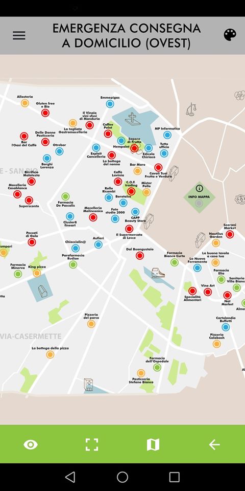 mappa emergenza ovest